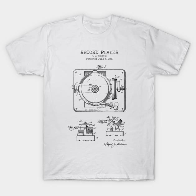 RECORD PLAYER T-Shirt by Dennson Creative